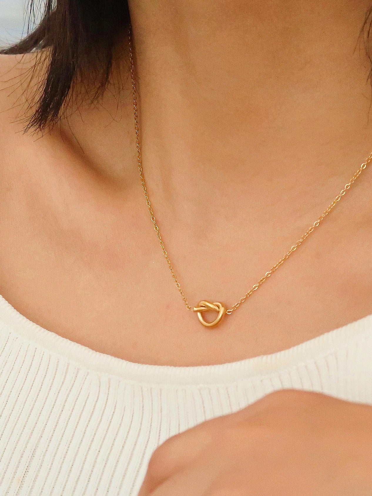 Aimee Petite Heart Necklace – Feels like July