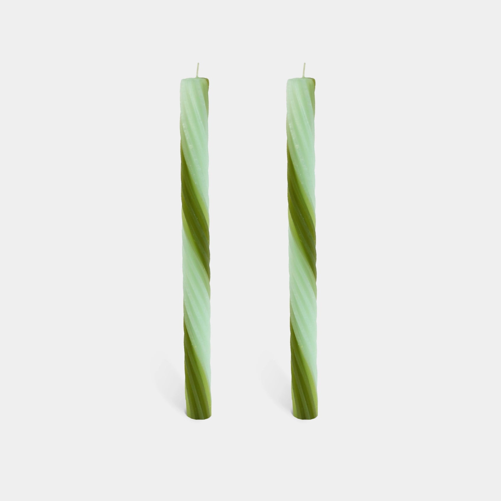 54celcius_green_spiral_taper_candles.webp