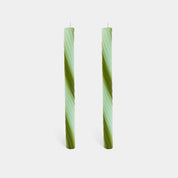 11" Vibrant Taper Rope Candles (set of 2)