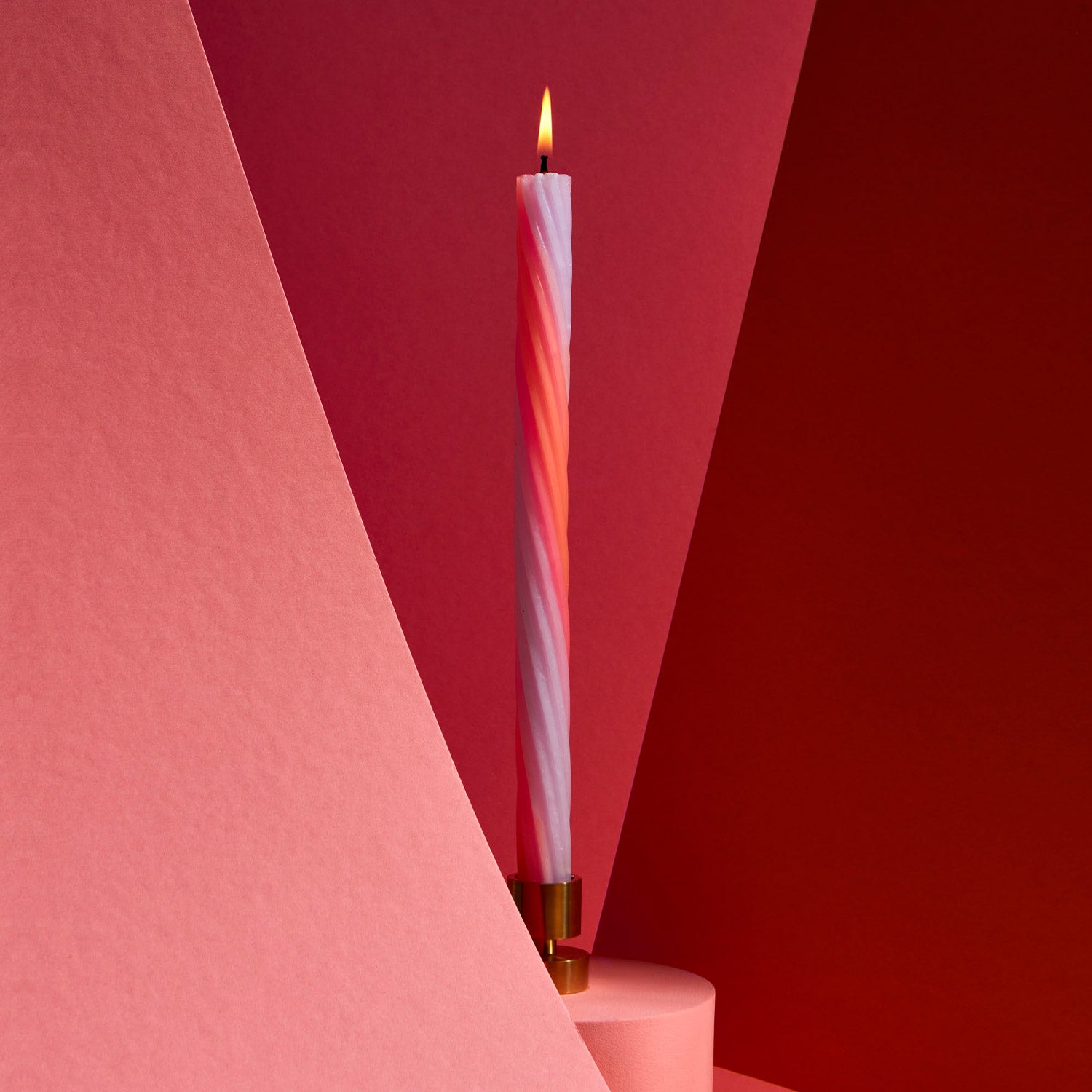 11" Vibrant Taper Rope Candles (set of 2)