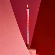 11" Vibrant Taper Rope Candles (set of 2)