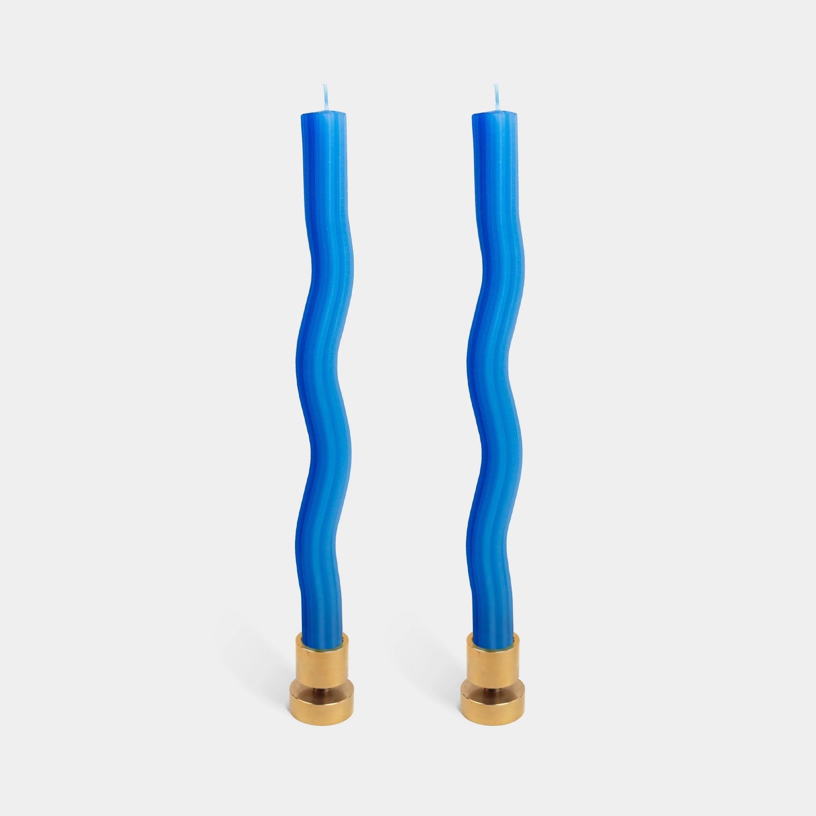 Vibrant Taper Wiggle Candles (set of 2)