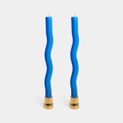 Vibrant Taper Wiggle Candles (set of 2)