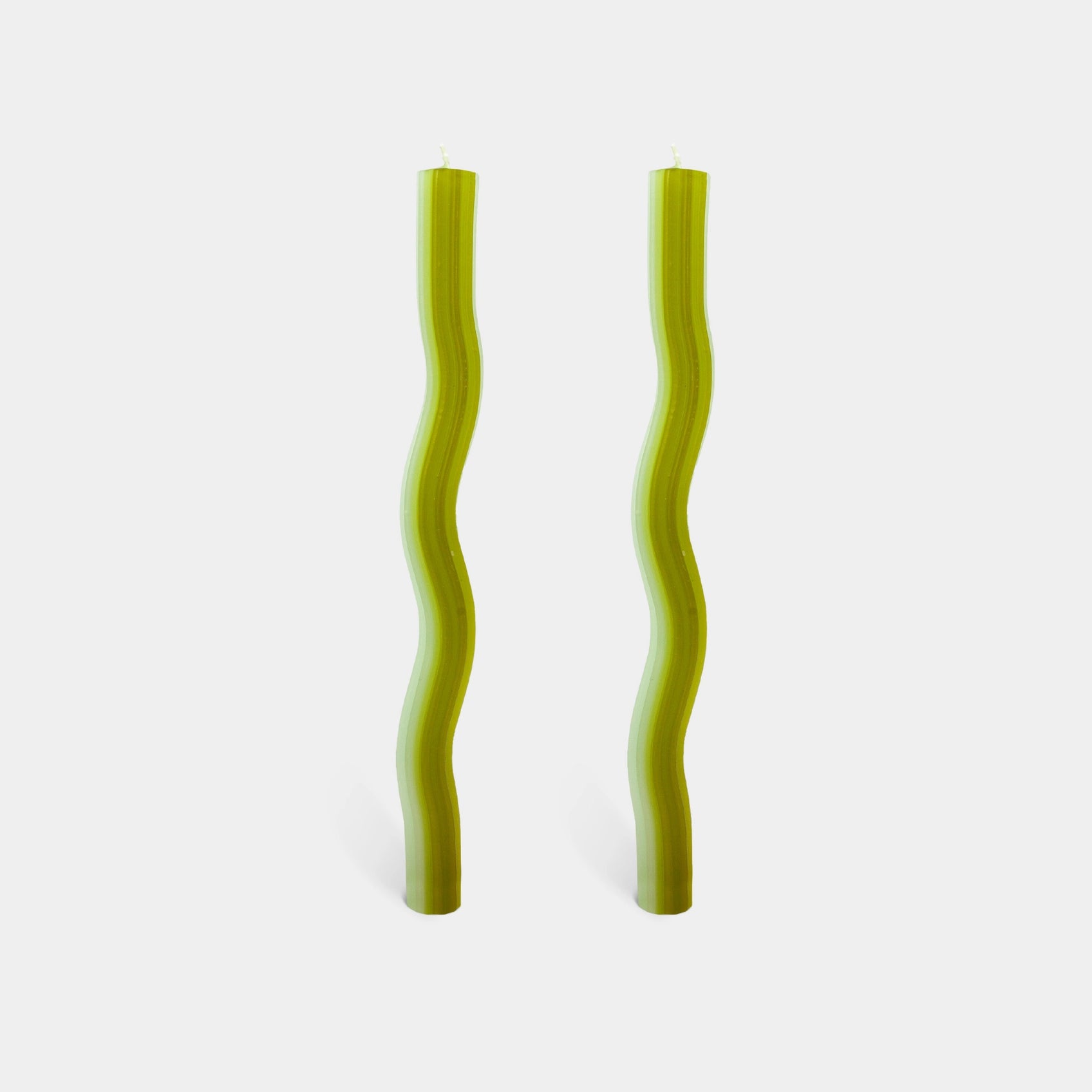 Vibrant Taper Wiggle Candles (set of 2)