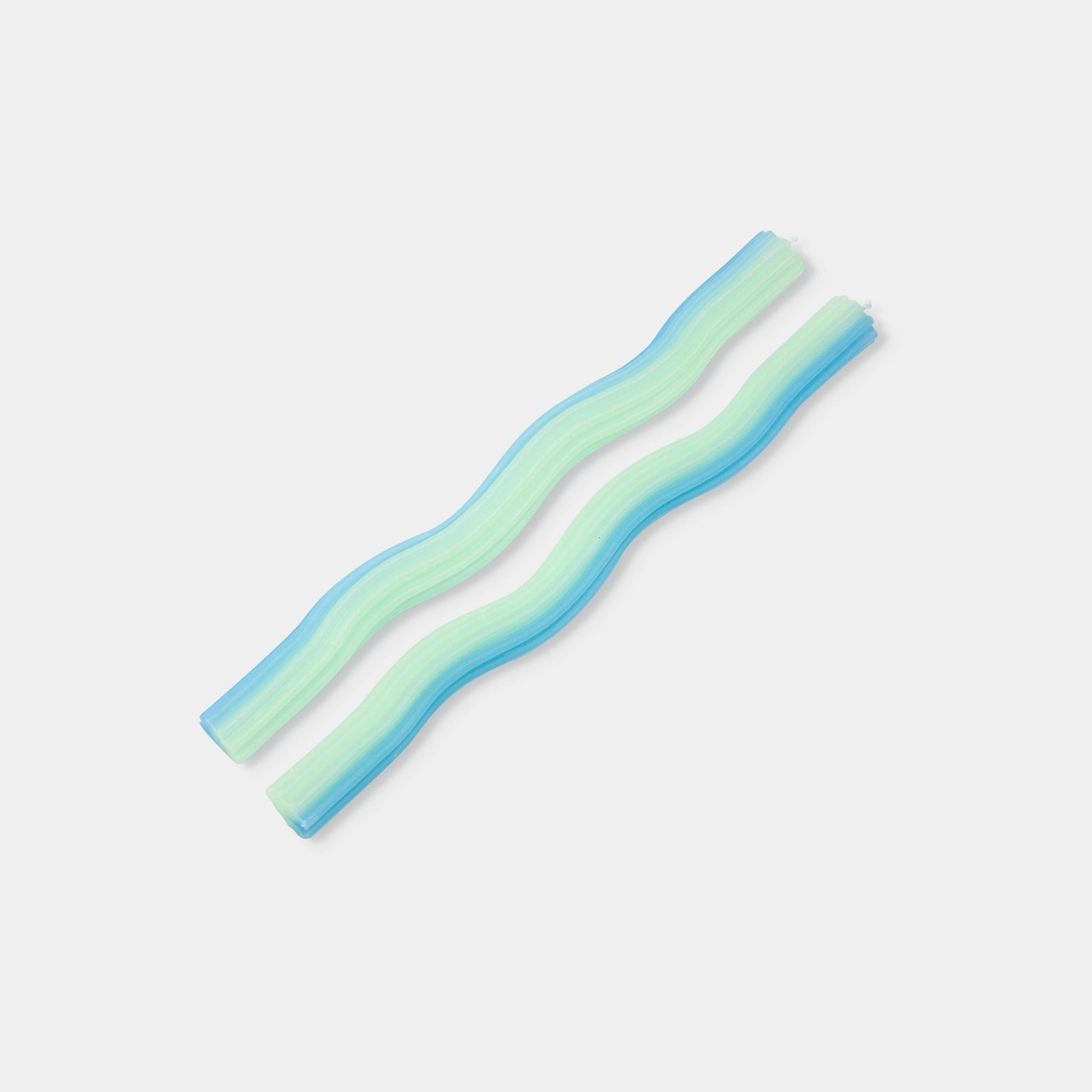 Vibrant Taper Wiggle Candles (set of 2)