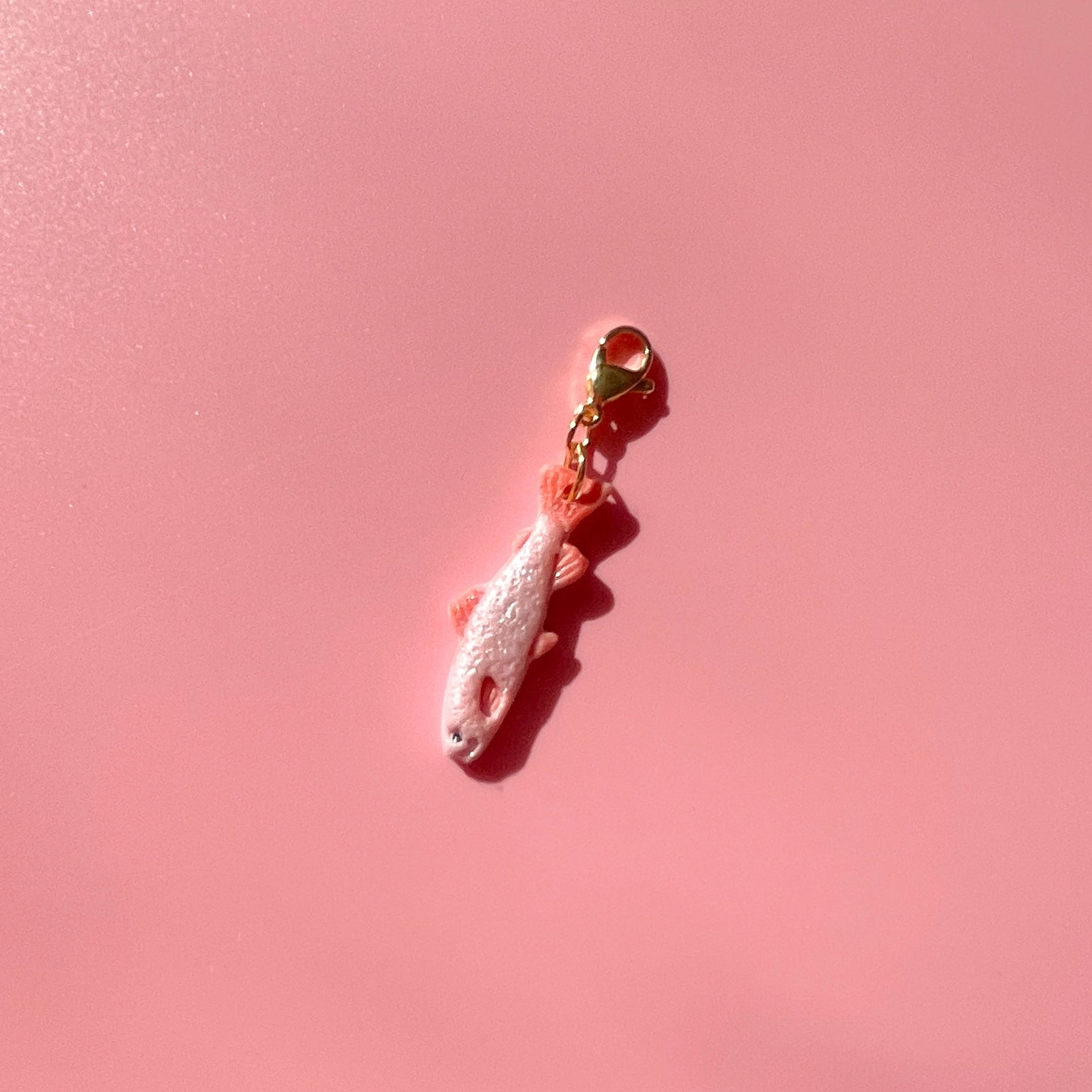 Pink Fancy Fish Bag Charm
