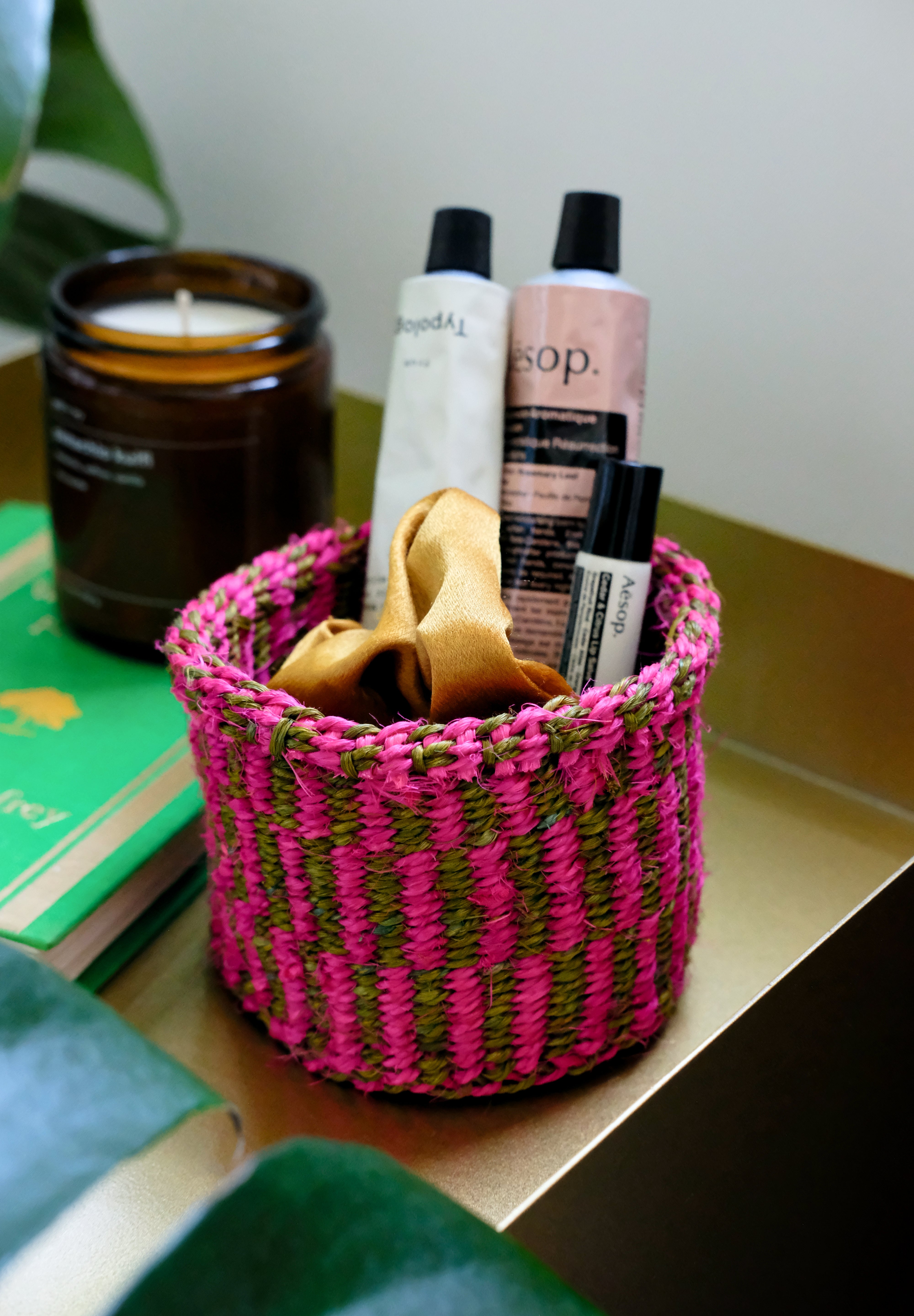 Mini Storage Plant Basket (Wild Bloom)