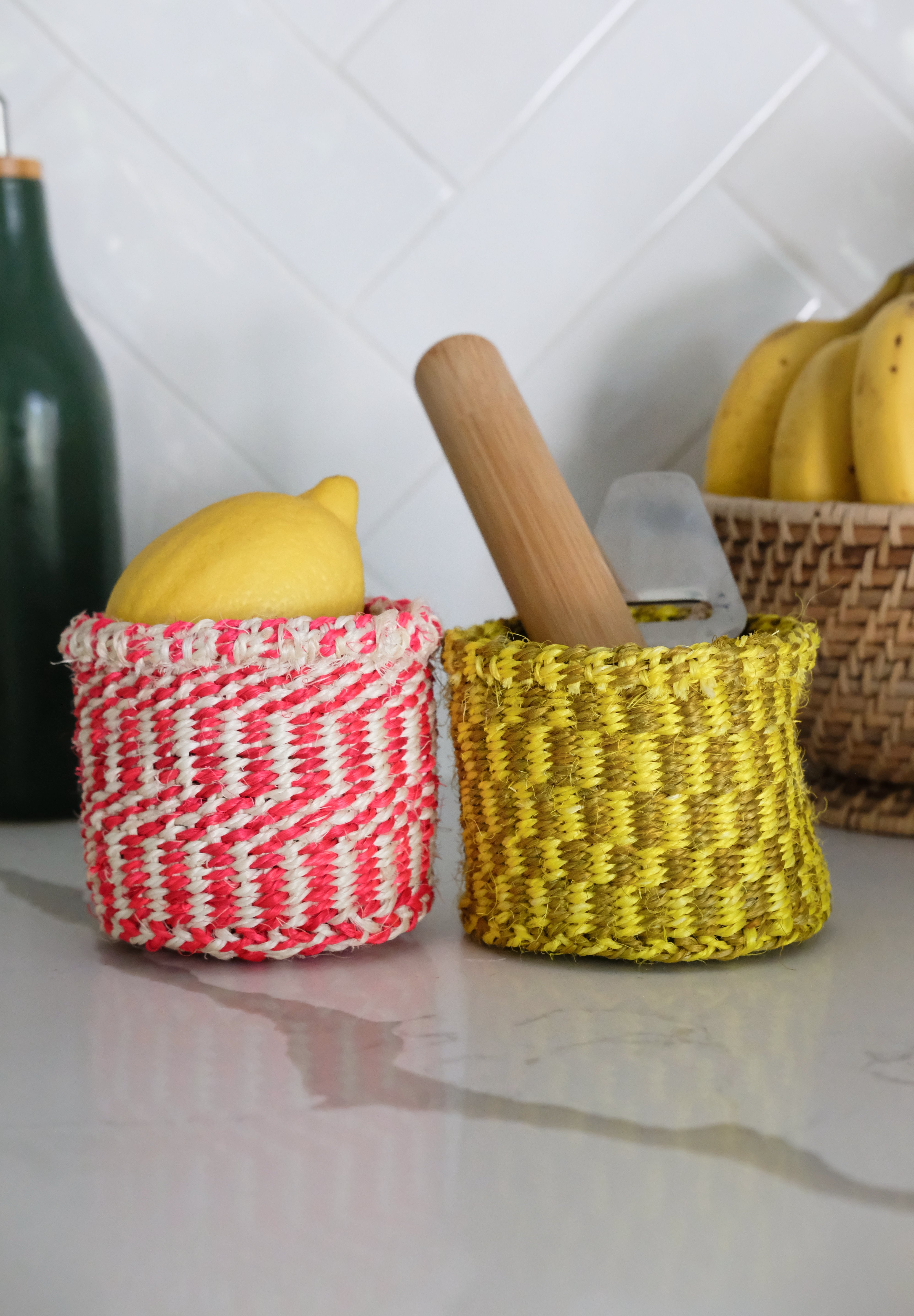 Mini Storage Plant Basket (Lemon Grove)