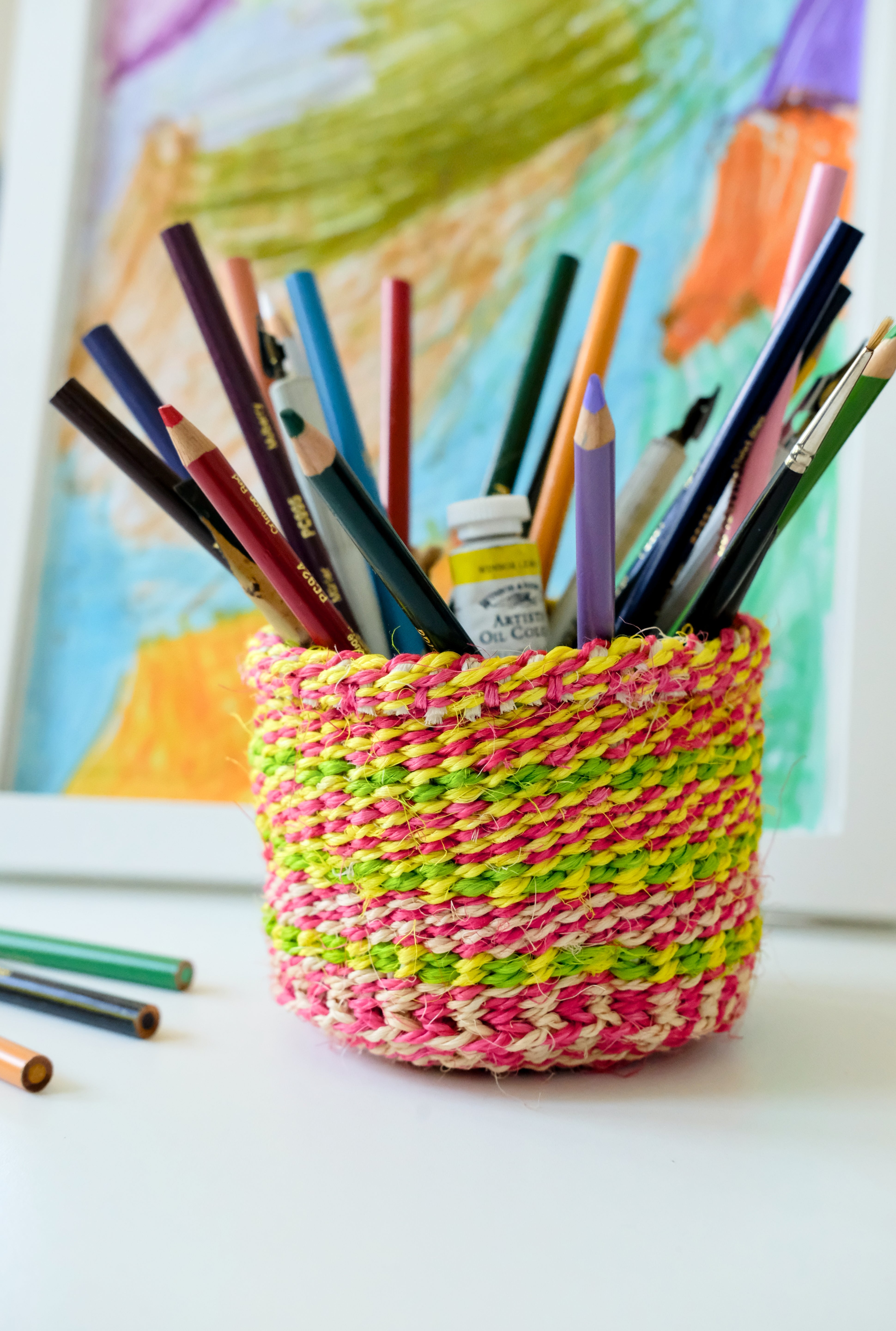 Mini Storage Plant Basket (Sweet Zing)
