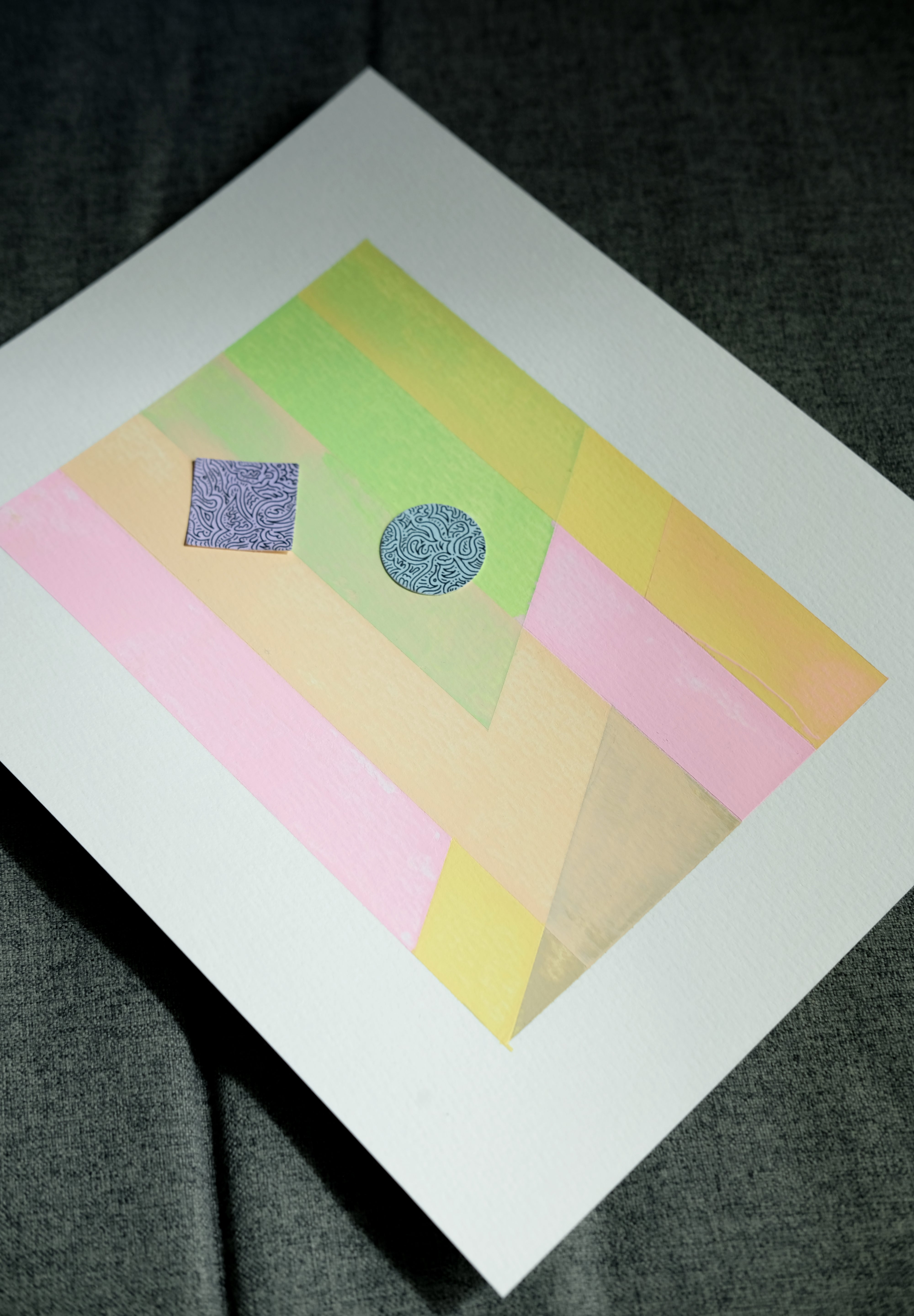 'Layered Rhythm' Original Acrylic Painting