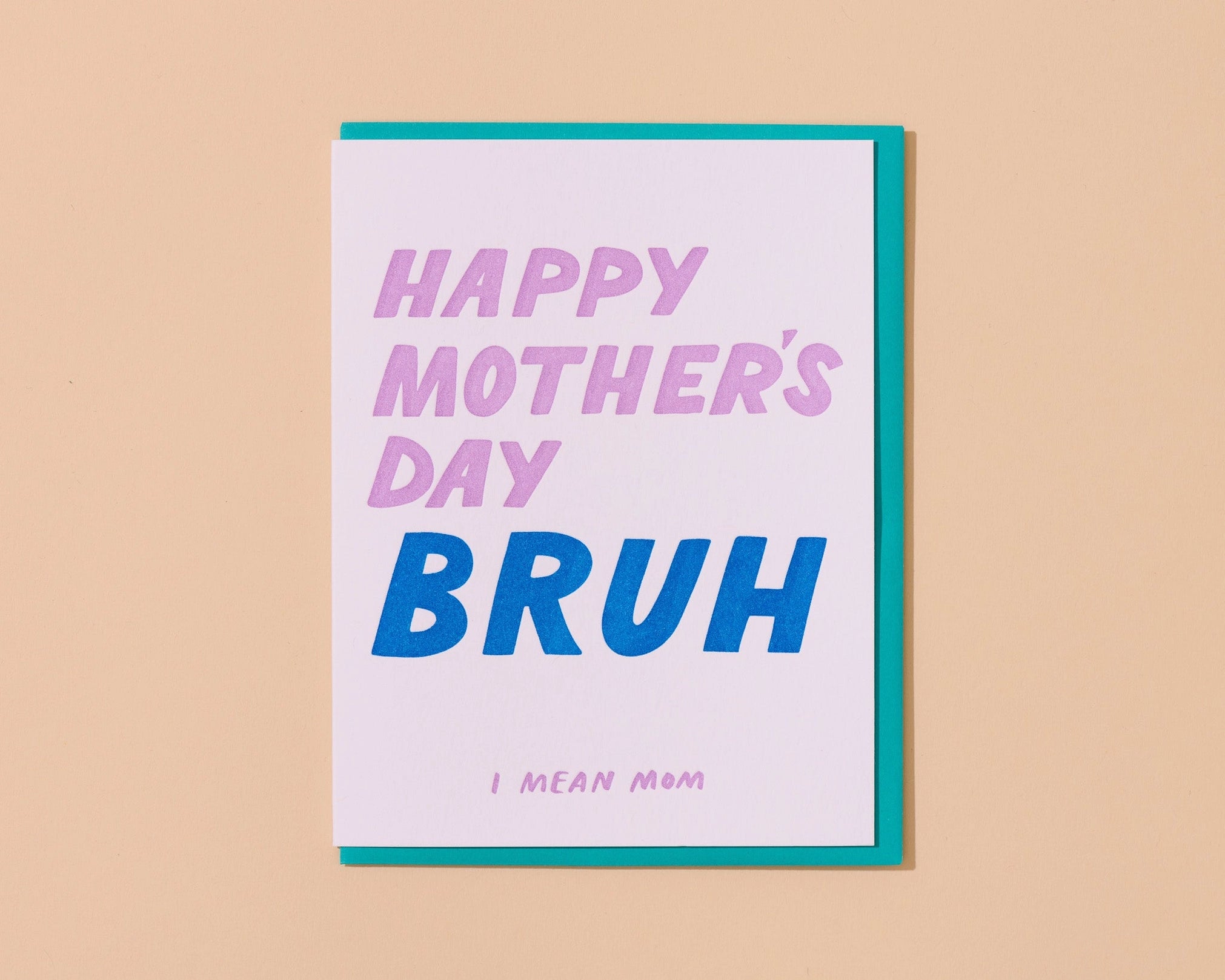 Letterpress Mother's Day Card