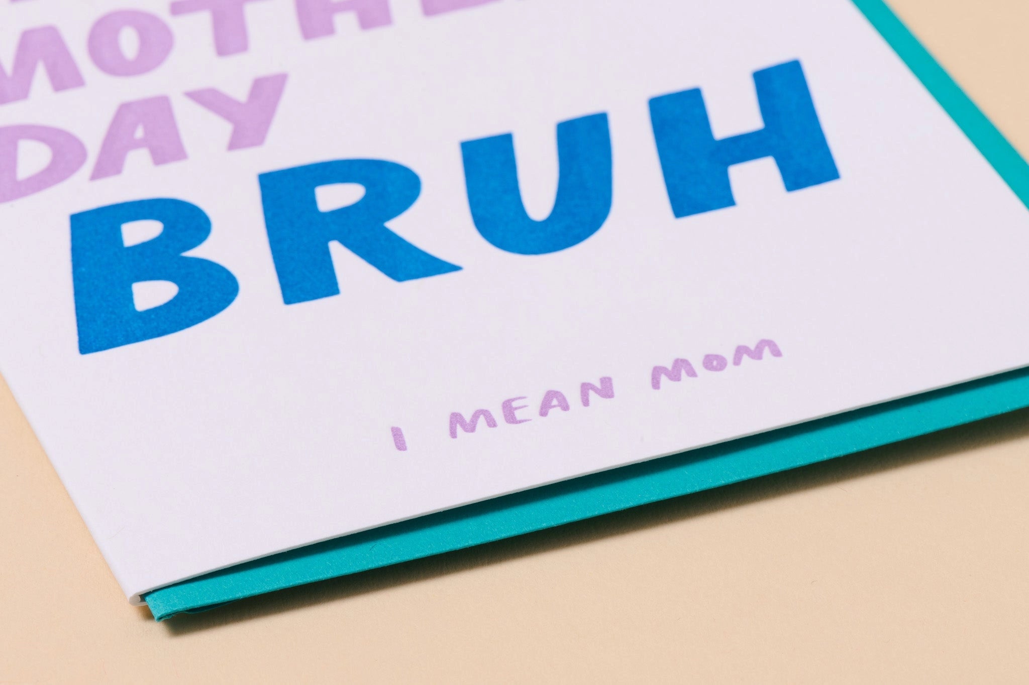 Letterpress Mother's Day Card