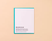 Letterpress Mother's Day Card