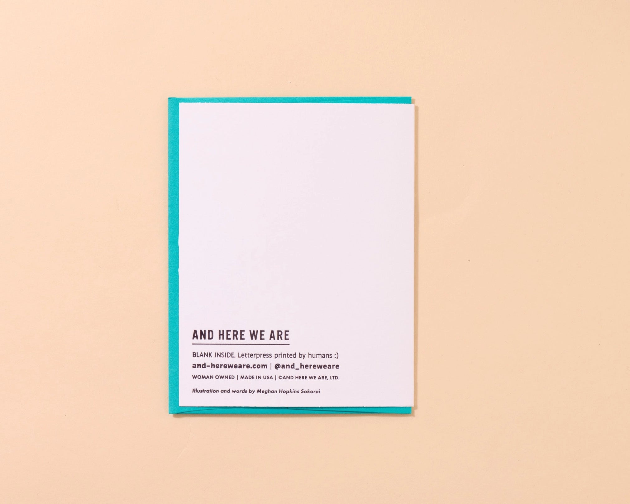 Letterpress Mother's Day Card