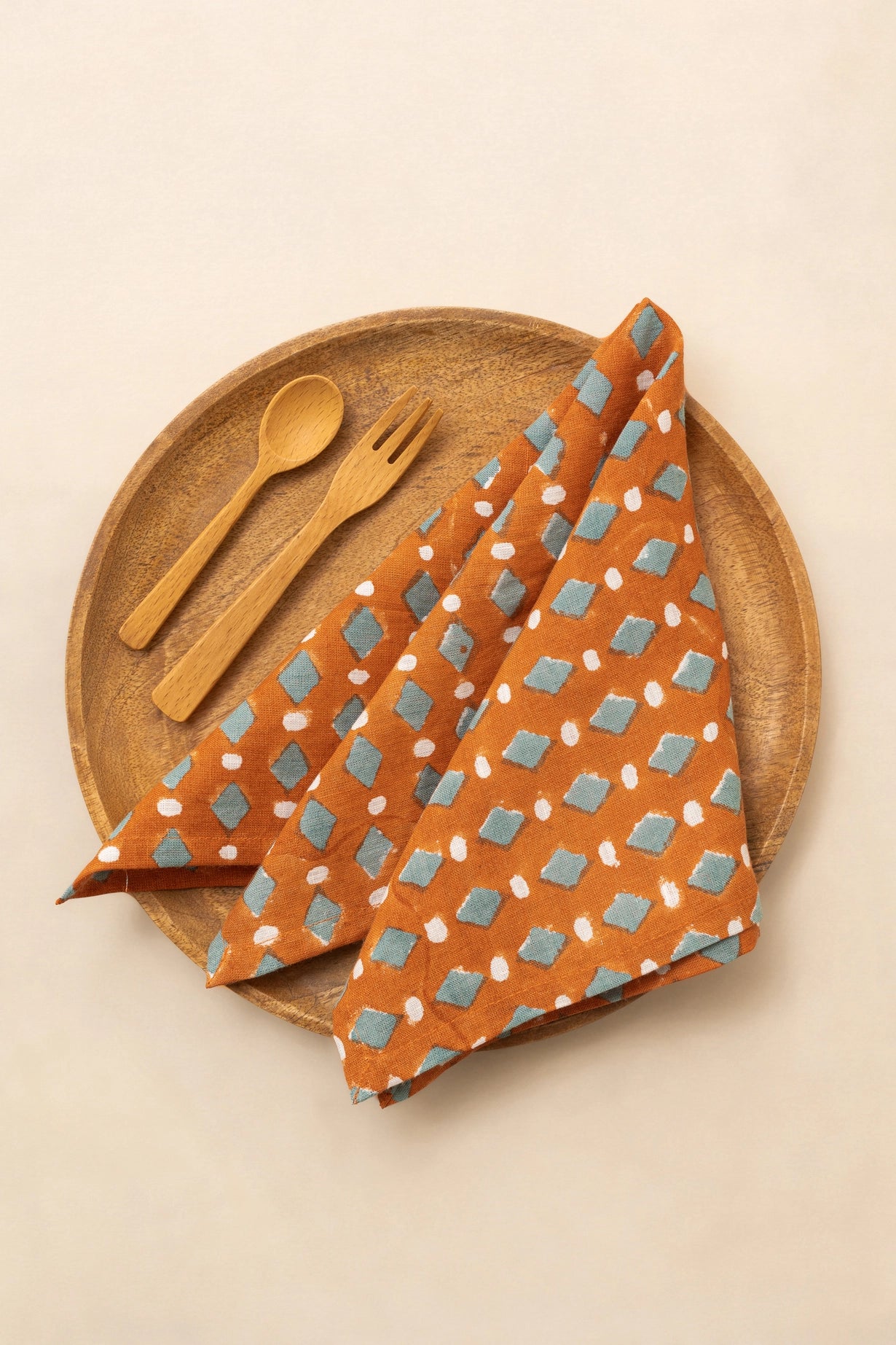 Linen Lozenge Napkin Set