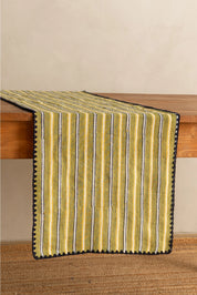 Linen Stria Table Runner