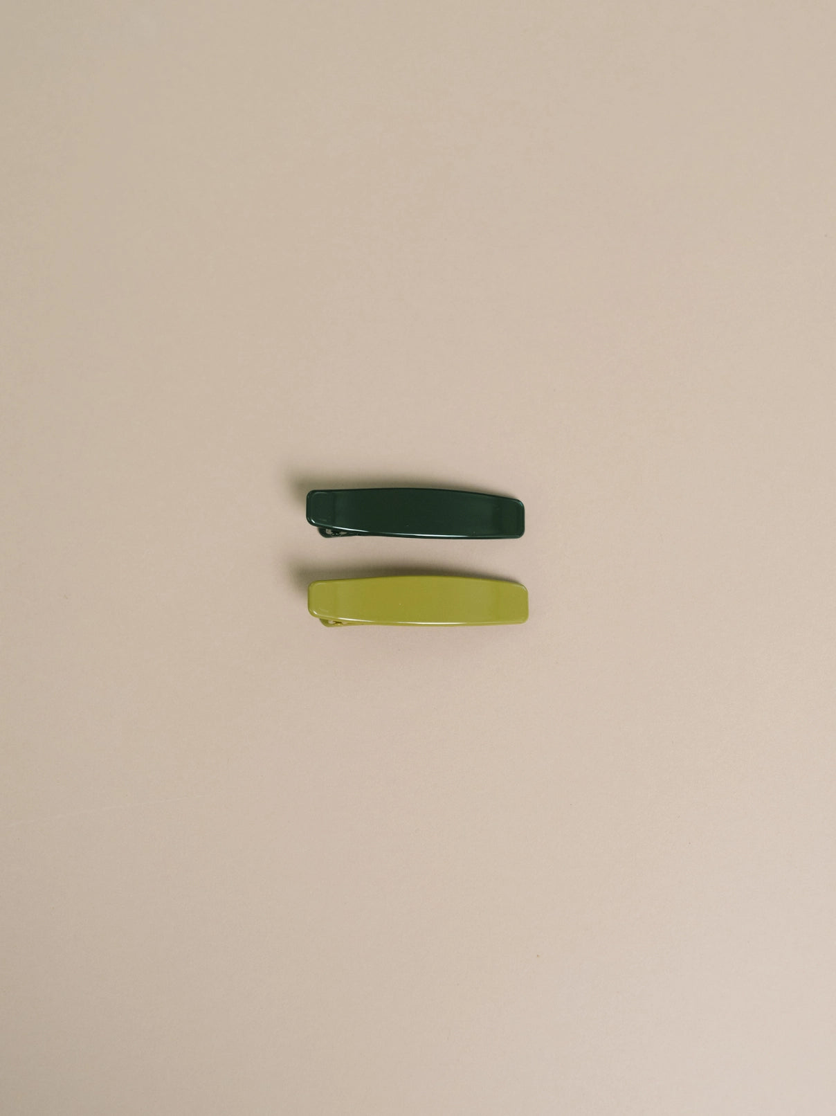 Lani Alligator Hair Clips (Forest and Olive)