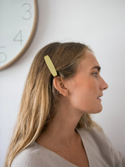 Lani Alligator Hair Clips (Forest and Olive)