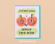 Appley Ever After Letterpress Greeting Card