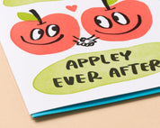 Appley Ever After Letterpress Greeting Card