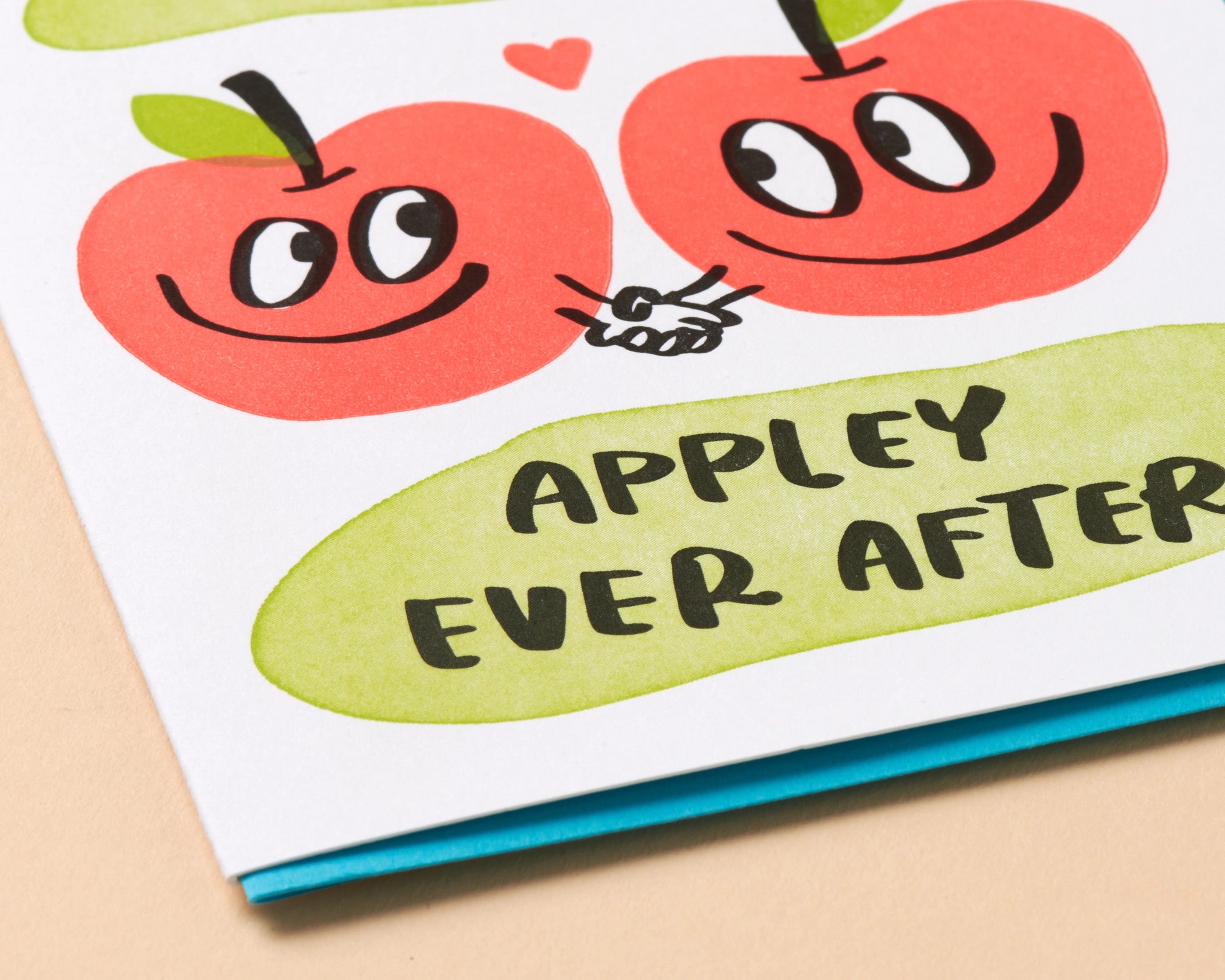 Appley Ever After Letterpress Greeting Card