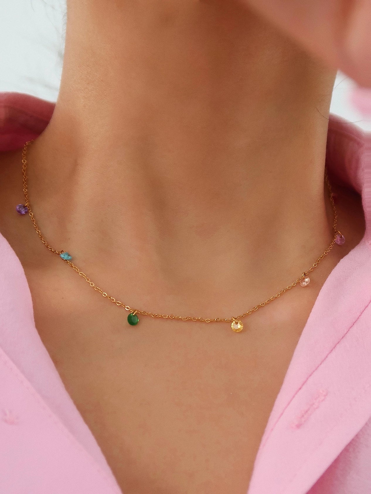 Ariana Petite Cz Chain Necklace
