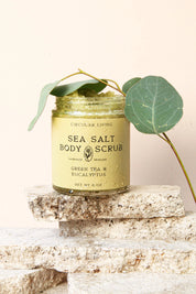 Sea Salt Body Scrub (Green Tea & Eucalyptus)