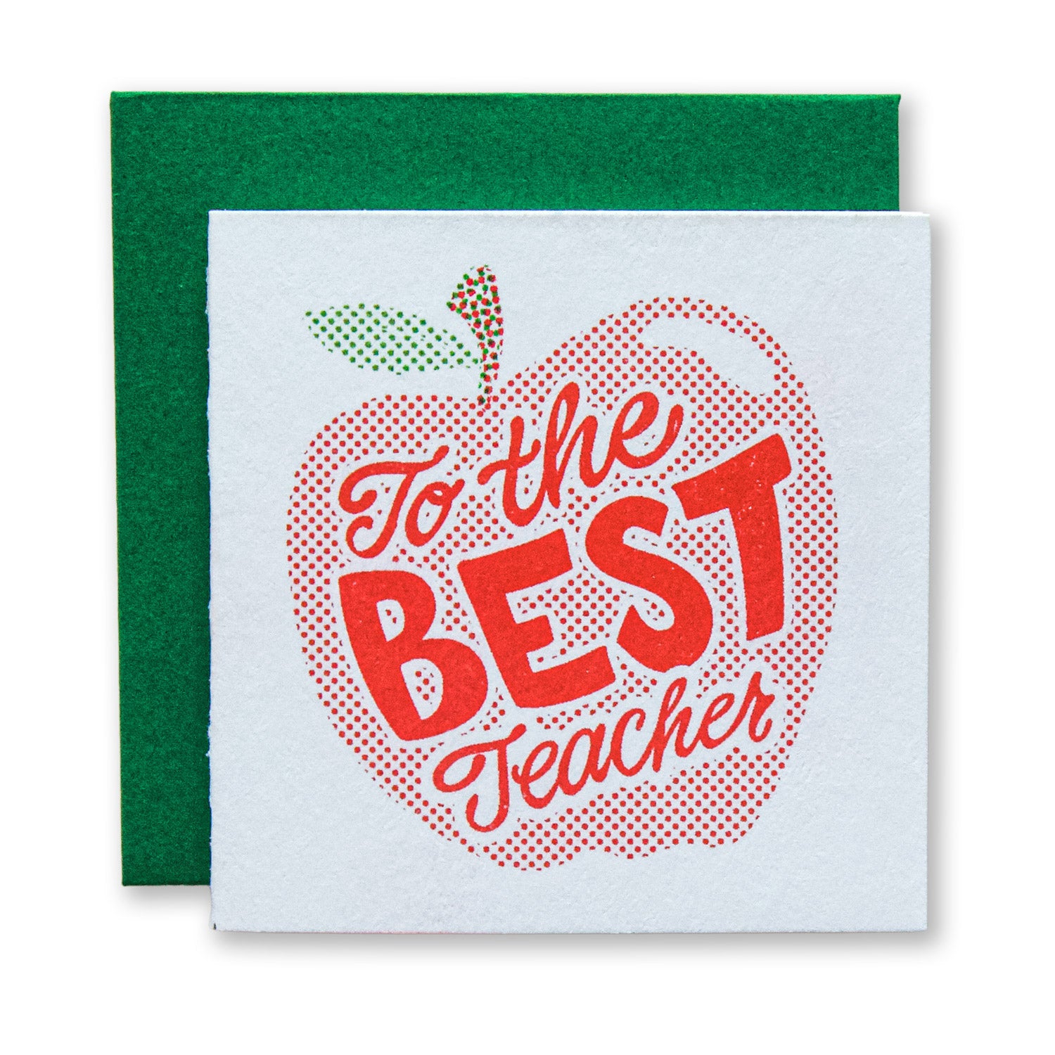 To the Best Teacher Risograph Tiny Card