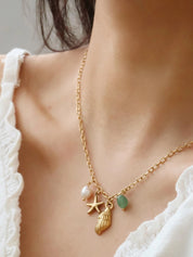 Bonbon Pearl and Shell Charm Necklace