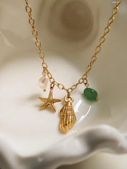 Bonbon Pearl and Shell Charm Necklace