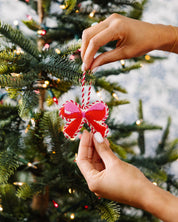 Bow Needlepoint Ornament
