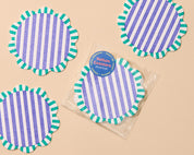 Letterpress Reusable Vellum Coasters (Capri)