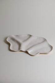 White Stoneware Charcuterie Board