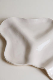 White Stoneware Charcuterie Board