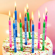 Wishing You: Cheeky Edition Long Birthday Candles (10 Pack)