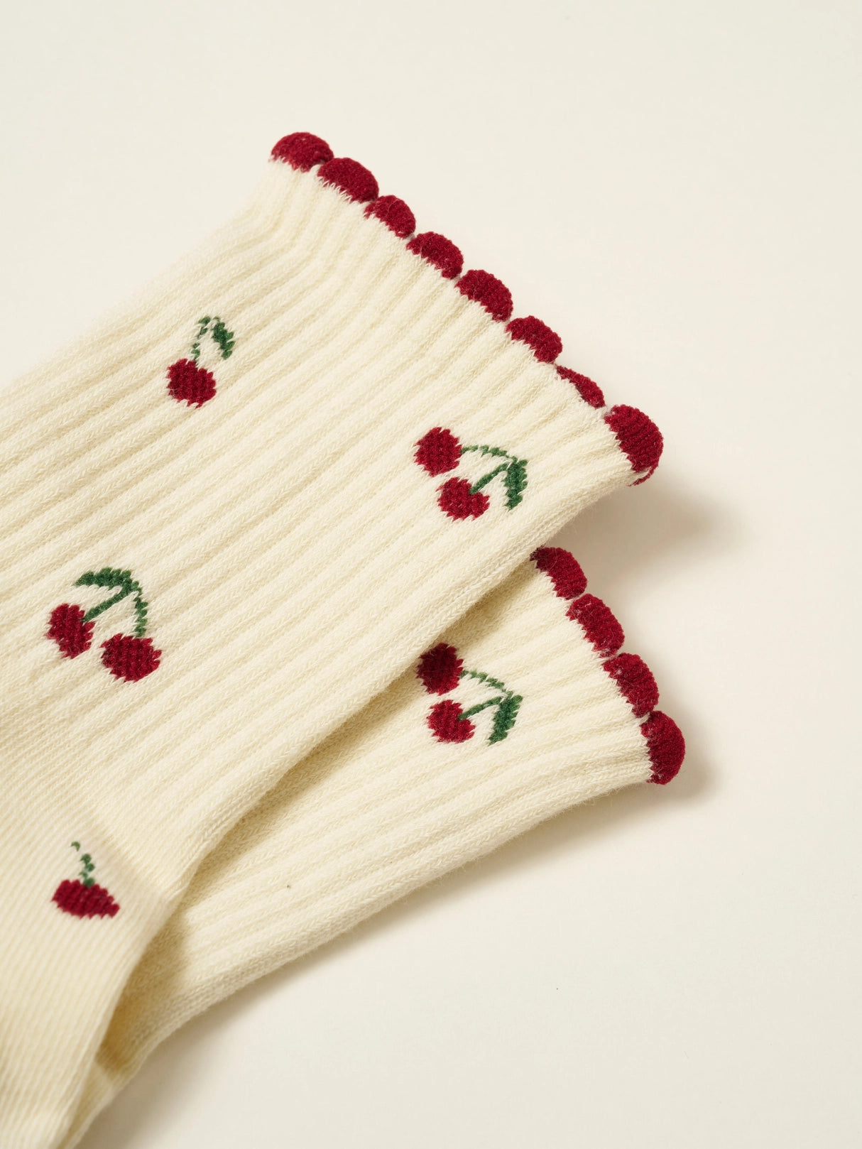 Cherry Petal Grip Socks