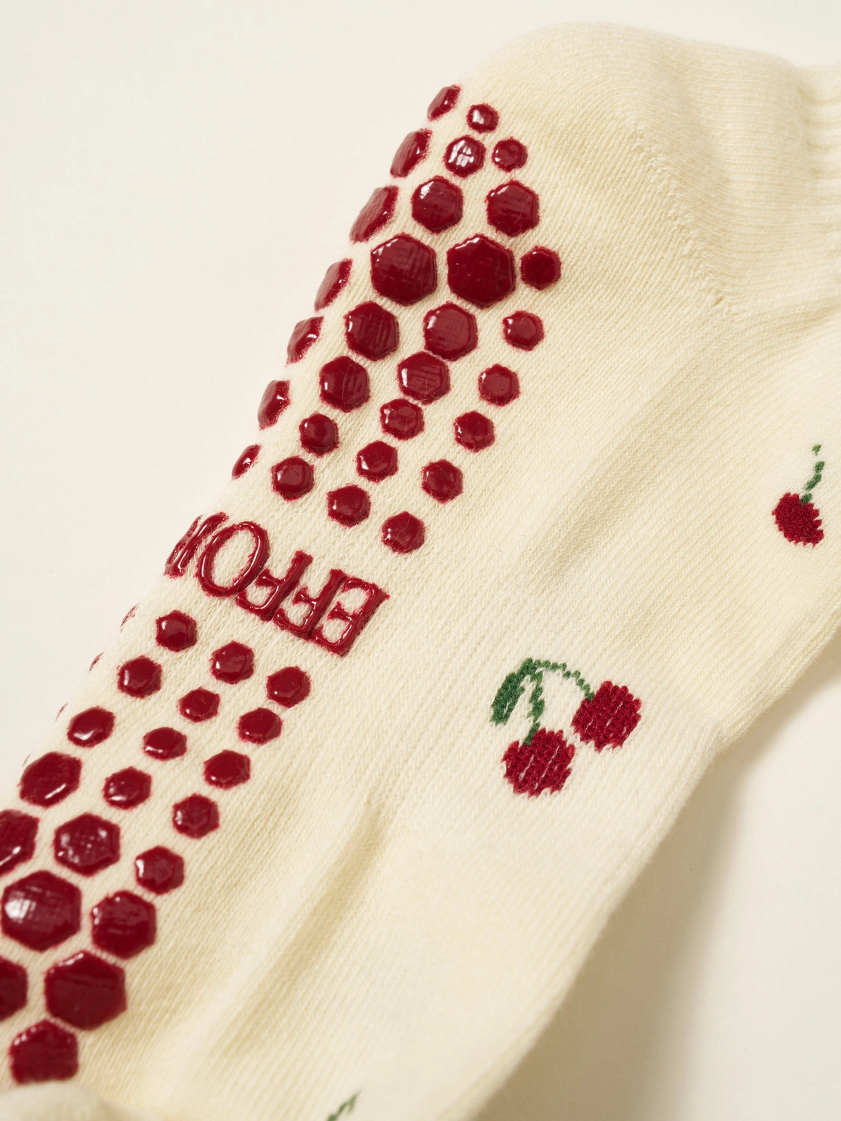 Cherry Petal Grip Socks