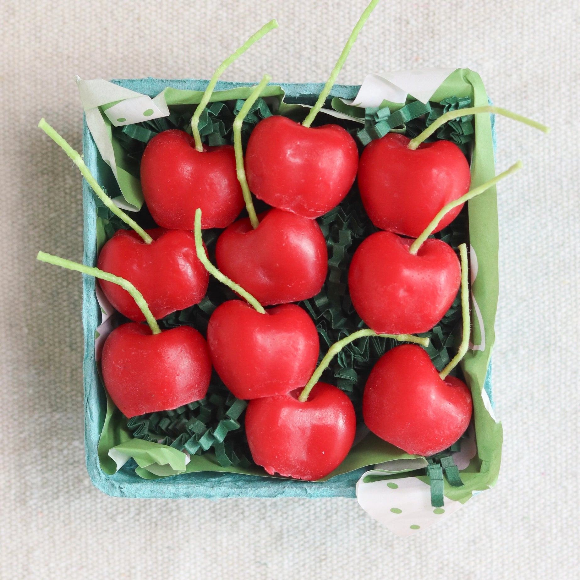 Cherry Beeswax Birthday Candles