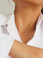 Ciara Petite Round Cz Necklace