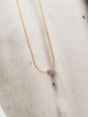Ciara Petite Round Cz Necklace