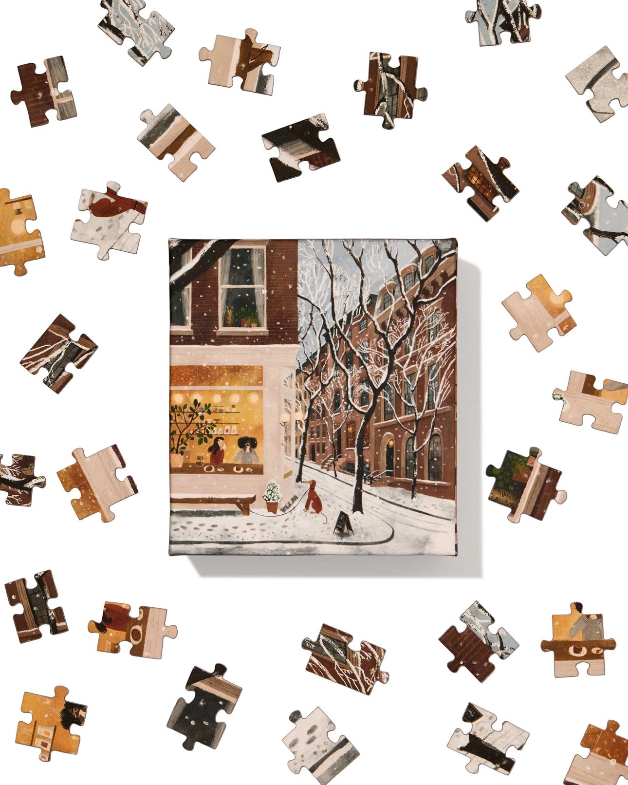 Coffee in the West Village 100 Piece Puzzle