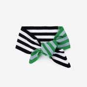 Colorblock Stripe Mini Ribbon Scarf
