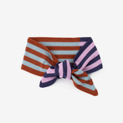 Colorblock Stripe Mini Ribbon Scarf