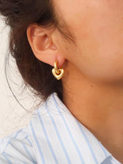 Dabria Heart Hoop Earring