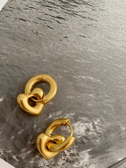 Dabria Heart Hoop Earring