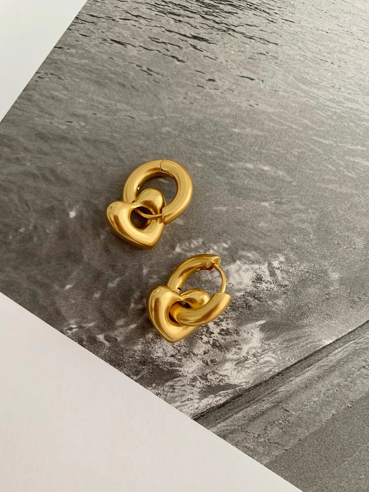 Dabria Heart Hoop Earring