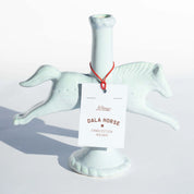 Ceramic Dala Horse Candlestick Holder