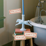 Ceramic Dala Horse Candlestick Holder