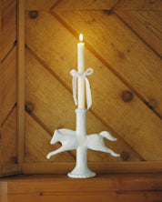 Ceramic Dala Horse Candlestick Holder