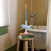 Ceramic Dala Horse Candlestick Holder